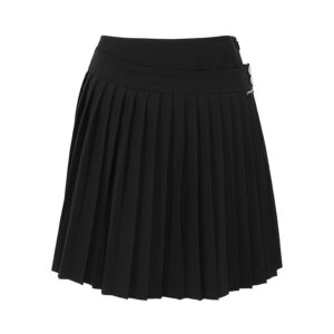 A3W12022_999-00 Mini Μαύρη Πλισέ Φούστα KARL LAGERFELD