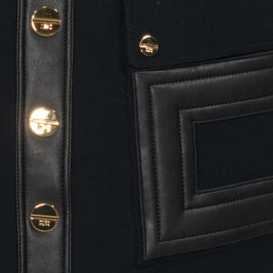 GO12057E2_110-02 Mini Μαύρη Φούστα Με Logo ELISABETTA FRANCHI