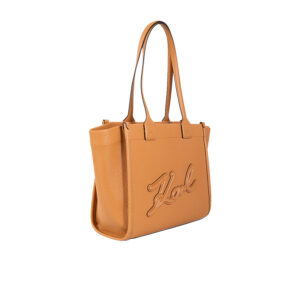 A4W30258_1XV-02 K/Square Medium Tote Grainy Καφέ Τσάντα KARL LAGERFELD