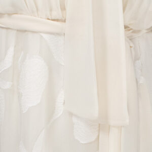 2606023_WHT-02 Breeze Maxi Εκρού Φλοράλ Φόρεμα c-throu