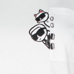 B2W17081_100-02 Άσπρο T-shirt Με Στάμπα KARL LAGERFELD