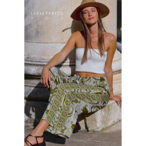 LE261DAKOTA_3206-mdl3 Dakota Azteque Kaki Χακί Παντελόνι LARA ETHNICS