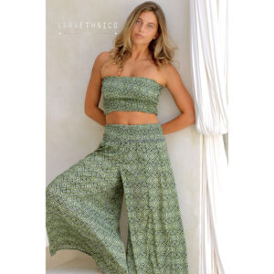 LE261LAGUNA_3212-mdl1 Laguna Mexico Kaki Χακί Παντελόνα LARA ETHNICS