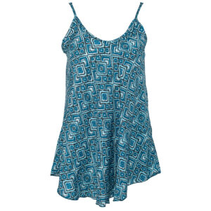LE261SILOU_3211-00 LARA ETHNICS Silou Mexico Blue Μπλε Μπλούζα
