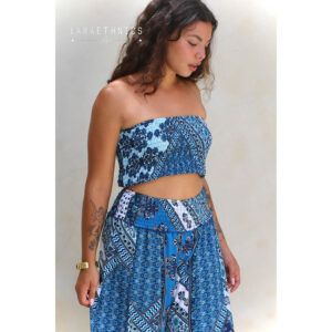 LE261SOLAL_3208-mdl1 Solal Camargue Blue Μπλε Κροπ Τοπ LARA ETHNICS