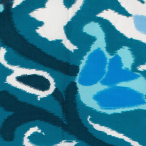 LE261TINA_3207-02 Tina Azteque Turquoise Μπλε Κρουαζέ Μπλούζα LARA ETHNICS