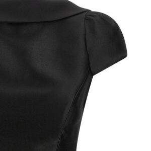 Γυναικείο Φόρεμα Taffeta Collared Mini Self-Portrait Μαύρο