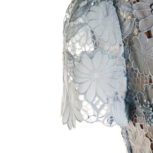 Γυναικείο Φόρεμα Lace Tie Midi Self-Portrait Γαλάζιο