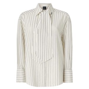 Γυναικείο Πουκάμισο Colchico Shirt Λευκό Μαύρο Pinko