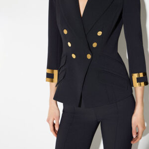 Γυναικείο Σακάκι Blazer Μαύρο Elisabetta Franchi