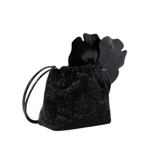 Γυναικεία τσάντα Pouch Flower Μαύρο Pinko