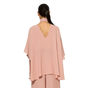 Γυναικεία Μπλούζα αέρινη oversized Ροζ C-throu