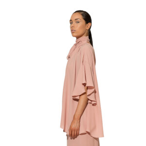 Γυναικεία Μπλούζα αέρινη oversized Ροζ C-throu