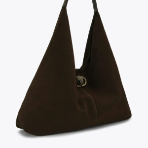 Γυναικεία Τσάντα Slouch Hobo Suede Καφέ Kurt Geiger