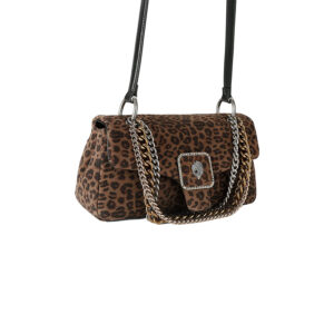 6053139289-02 Pimlico Bag Chain Καφέ Λεοπάρ Τσάντα KURT GEIGER