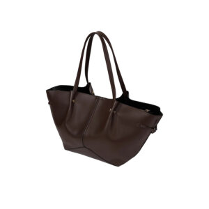 B3W30347_451-01 K/Pierced Medium Tote Καφέ Τσάντα KARL LAGERFELD