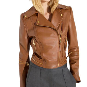 Γυναικείο Δερμάτινο Jacket Ταμπά Elisabetta Franchi
