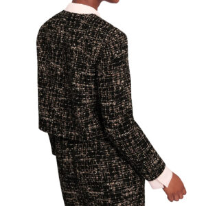 285177_BLK-mdl5 Ummi Μαύρο Μπουκλέ Σακάκι TED BAKER