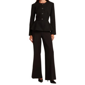 285184_BLK-mdl1 Raddi Μαύρο Σακάκι Με Πέπλουμ TED BAKER