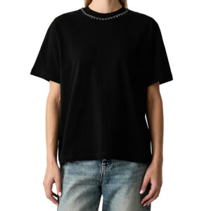 7976026102003-mdl1 Svago Μαύρο T-Shirt Με Στρας iBlues