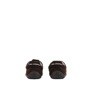 KL66122_5CH-03 Altia Σκούρο Καφέ Σουέντ Sneaker KARL LAGERFELD